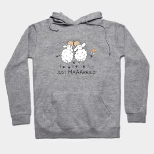 Sheep - wordplay - just married Hoodie